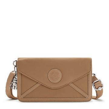 Kipling New Lelio Crossbody Bags Soft Almond | CA 1206FD